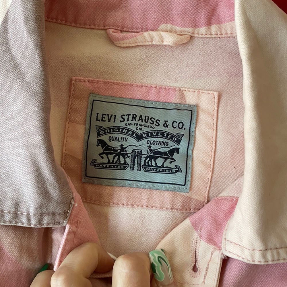 Levi’s pink and grey jacket